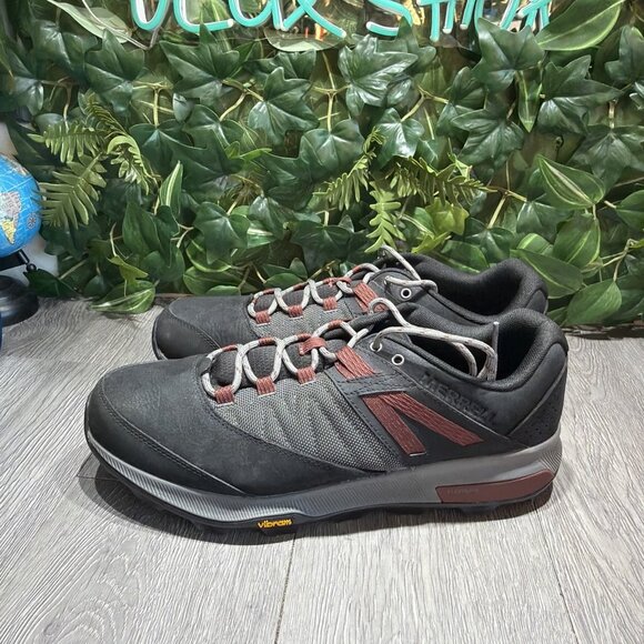 Merrell Shoes Mens Size 12 FlexPlate Vibram MegaGrip Hiking Trail J16855